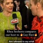 Liz Trinnear Instagram - ‘Better Call Saul’ star Rhea Seehorn and hairstylist Matthew Collins think Liz looks like Guy Fieri in her #Emmys dress. 😂 📺Watch the full conversation & more Emmys red carpet interviews on our YT (and at the link in bio). Stream the 2024 Emmy Awards tonight on CTV2, CTV.ca and the CTV App. 📺 #RheaSeehorn #BetterCallSaul #GuyFieri #2024Emmys #Fashion #RedCarpet #RedCarpetFashion