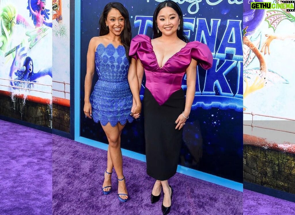 Liza Koshy Instagram - “she INTERLACED her fingers with mine!!!” Lana mouthed directly into my mouth. “you’re breaking my rib” I whispered back. Jane Fonda is an interlacer and a force of nature, as is every female filmmaker behind this woman-led @dreamworks film. Beaming with pride over how incredible & impactful these generations of powerhouse women are, how lucky I am to play a part and how my best friend is a kraken. @teenagekrakenmovie is in theaters today and your mom wants to go. Take her.