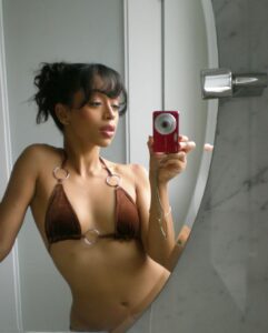 Liza Koshy Instagram - wispy bang era. curry spice girl era. ashton kutcher for nikon coolpix era.