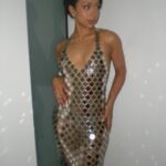 Liza Koshy Instagram – disco ball went out for a spin at @fashiontrustus
