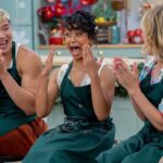 Liza Koshy Instagram - handshaking is back, baby • and so is bake-off. catch this holiday ham on the Great American Baking Show on @therokuchannel 🎅🏾