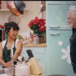 Liza Koshy Instagram - handshaking is back, baby • and so is bake-off. catch this holiday ham on the Great American Baking Show on @therokuchannel 🎅🏾