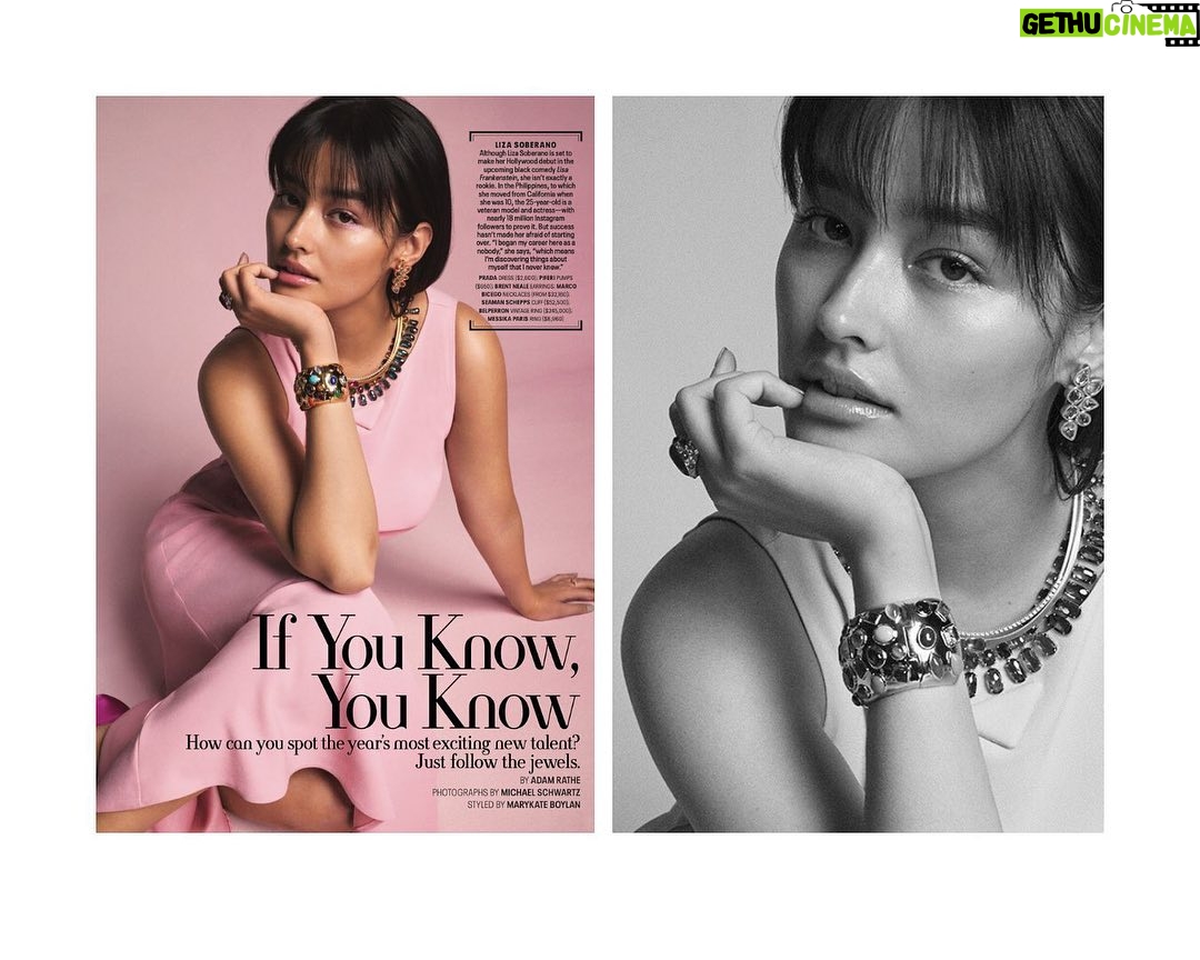 Liza Soberano Instagram - Best believe i’m still bejeweled… 💎 @townandcountrymag Photographer: @mschwartzphoto Stylist: @mk_boylan EIC: @stellenevolandes Hair: @jeromehair Makeup: @deannamelluso Grooming: @lisaraquel Nails: @marthafekete Manhattan, New York