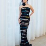 Liza Soberano Instagram - For her Hollywood premiere debut, @lizasoberano landed on a look by @oliviertheyskens. “It has a bit of the Lisa Frankenstein colors in it—blue, black, and a little bit of green… the silhouette is very simple, but the main event of the dress is in the small details,” she says of the look styled by @stylememaeve. Soberano is no stranger to star-studded red carpets and glamorous film premieres—the 26-year-old is one of the most sought-after actors in the Philippines. But her role as Taffy in this month’s horror-tinged rom-com #LisaFrankenstein marks her foray into Hollywood. Get an up-close look as @lizasoberano prepares for the film’s premiere at the link in our bio. photographer: @emilymalan stylist : @stylememaeve stylist assistant: @rachellbode hair: @renzpangilinan makeup: @mickeysee