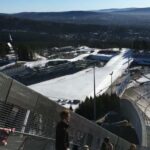 Loïc Fiorelli Instagram – Sommet du tremplin de saut à ski à Oslo, impressionnant!  Eddie was crazy!! 😝😝 vous découvrirez pourquoi dans le film!  #EddieTheEagle #Oslo @20thcenturyfoxfrance Holmenkollen skiarena