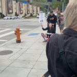 Lola Blanc Instagram - Horror picket day. I’m pre-WGA but hope to be a union writer in the near future - plus SAG solidarity. Pay writers (and actors), not robots! #wgastrong #wgastrike #prewga