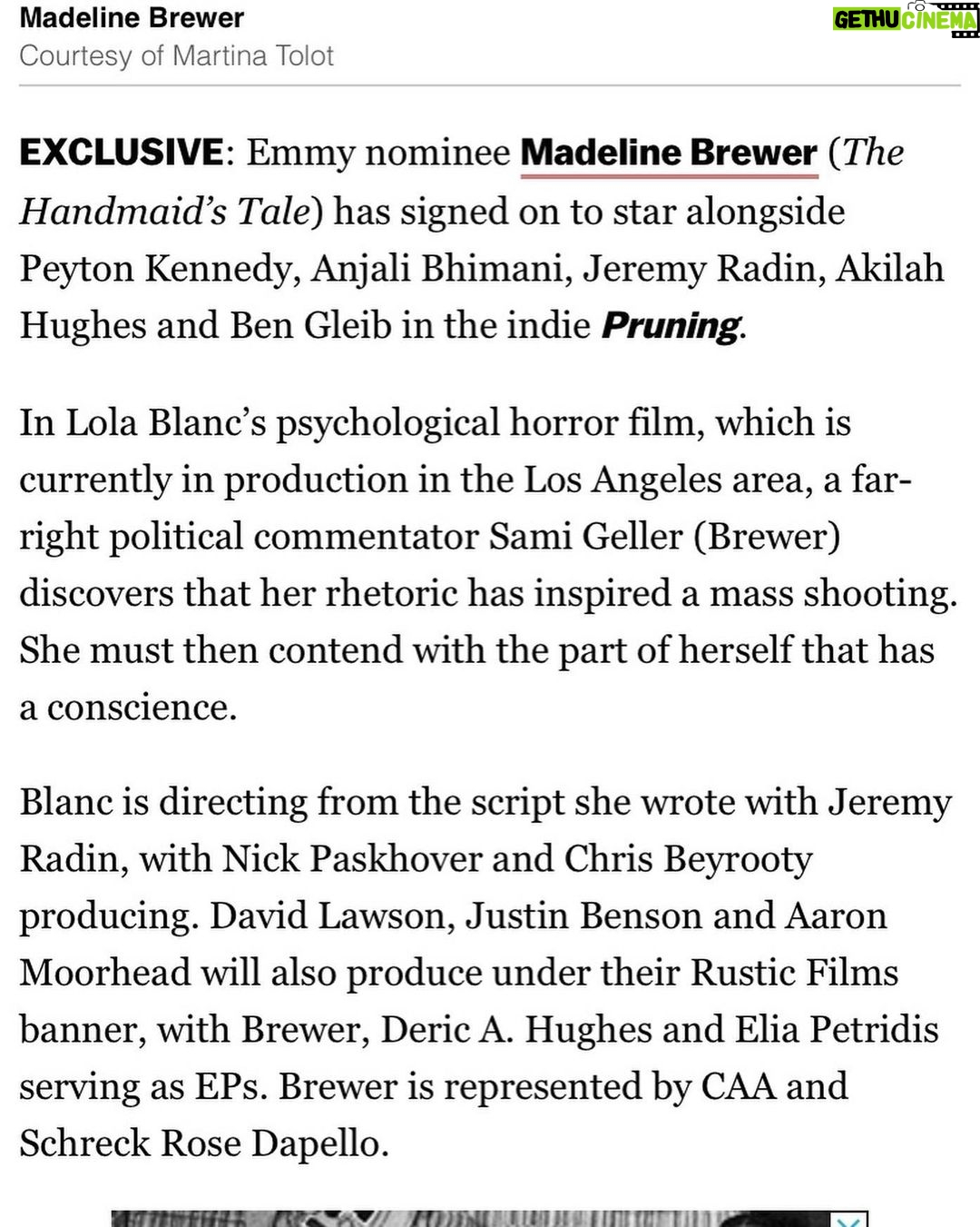 Lola Blanc Instagram - @pruningfilm made Deadline! Excited to show you all the short film we’ve been working on. Less excited that I’m just gonna have to keep making political art because we live in a theocratic hellscape
