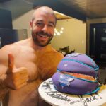 Lola Blanc Instagram - Sure our dads are cool, but everybody stop what you’re doing because it’s @jack_bedrosian’s birthday, as evidenced by the cake in slide number two (and see slide number three for the devastating effects of mountain car travel on said cake). AND, three days ago, it was our one year anniversary. One year!!!! A whole ass year of being with this guy who’s shown me more laughs, kindness, growth, exploration, honesty, acceptance, comfort, bad music, good vacations, and shirtless muscles than I could have ever dreamed. I tell him this all the time, but I feel so lucky. Happy Jack day!!!