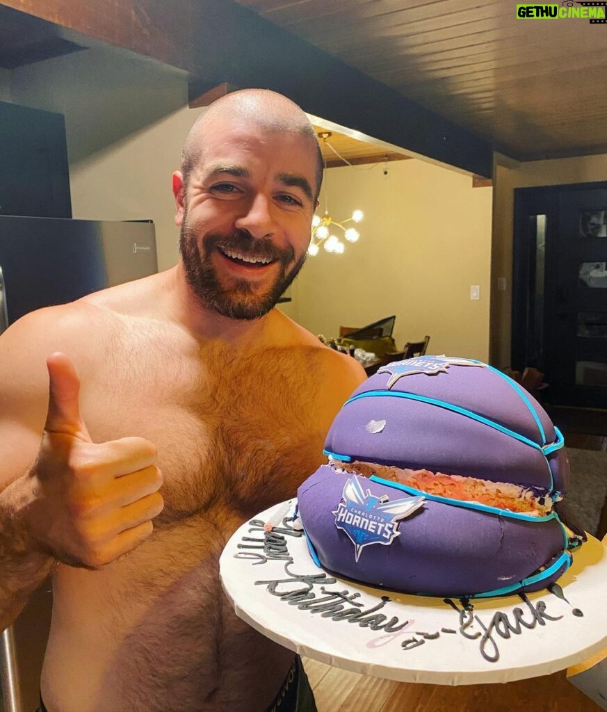 Lola Blanc Instagram - Sure our dads are cool, but everybody stop what you’re doing because it’s @jack_bedrosian’s birthday, as evidenced by the cake in slide number two (and see slide number three for the devastating effects of mountain car travel on said cake). AND, three days ago, it was our one year anniversary. One year!!!! A whole ass year of being with this guy who’s shown me more laughs, kindness, growth, exploration, honesty, acceptance, comfort, bad music, good vacations, and shirtless muscles than I could have ever dreamed. I tell him this all the time, but I feel so lucky. Happy Jack day!!!