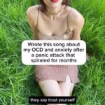 Lola Blanc Instagram - I wrote Trust Me after a period of severe anxiety that came out of nowhere and looped in my head for months. I spent hours every day doing mental compulsions to try not to lose my mind or lose my grip on reality, and eventually went through ERP therapy for OCD—something I had only seen on TV as people who were germaphobic, and something I had no idea could be internal and invisible to the outside world. Recovery was so fucking hard, learning to trust that it was okay to make a mistake was so hard, and I was so convinced I would do it wrong, but I put in the work anyway and now my relationship to my thoughts is completely different. (But make no mistake: she’s never done obsessing.) You can listen to the song tomorrow, August 8th. #ocd #anxiety #darkpop #womeninmusic #indiepop #independentartist #mentalhealthawareness