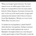 Lola Blanc Instagram - Some excerpts from my new piece for @talkhouse, on how cinematic genius is equated with maleness in the cultural zeitgeist, why we need to rethink who we instinctively consider great, and why women need the funding to showcase their brilliance. Photo by @lizbretz, and link where links live