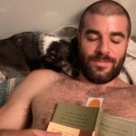 Lola Blanc Instagram - Two years ago today, @jack_bedrosian and I went on our first date. He immediately struck me as kind, and funny, and well-read for a guy who looked like he was in the military. I thought he might be a keeper, even if he talked a bit slowly for my taste. Guess I was right because a year and change later, he moved in. And let’s be real: the first couple of months sucked. But we worked out (most of) the kinks, and now living with Jack is like getting to go on a tiny vacation with my best friend every night. There’s no one I’d rather let steal all my dude friends, and watch highbrow cinema/lowbrow entertainment with in bed, and explore all the food/art/creative/travel/social/[redacted] possibilities this world has to offer. Love you @jack_bedrosian, and happy early birthday. Here are some of my favorite photos of you from the past year, including many with small cute things. #godbod