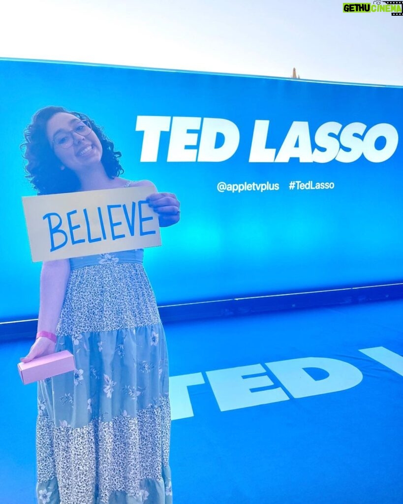 Lori Mae Hernandez Instagram - #tedlasso is one of my all time favorite shows!! So much fun and such great people that work on it!! If you can, WATCH IT!! You won’t regret it!!!!!!!!!! BELIEVE! What’s your fav show? 💙💛#believe #tedlassoappletv #tedlassobiscuits #beagoldfish The Maybourne Beverly Hills