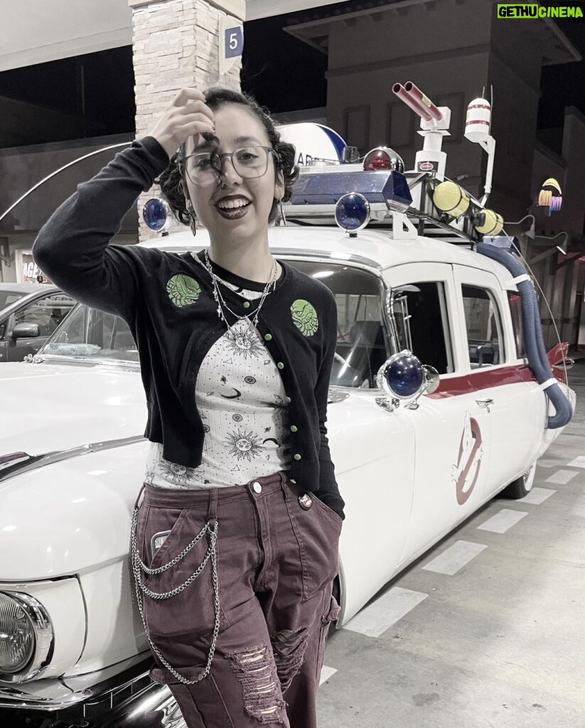 Lori Mae Hernandez Instagram - 👻WHO YOU GONNA CALL?!?!? 👻 who’s your favorite ghostbuster? #ghostbusters #ghostbuster #ghost #happyhalloween #halloween #ghostbustercar #halloween2023