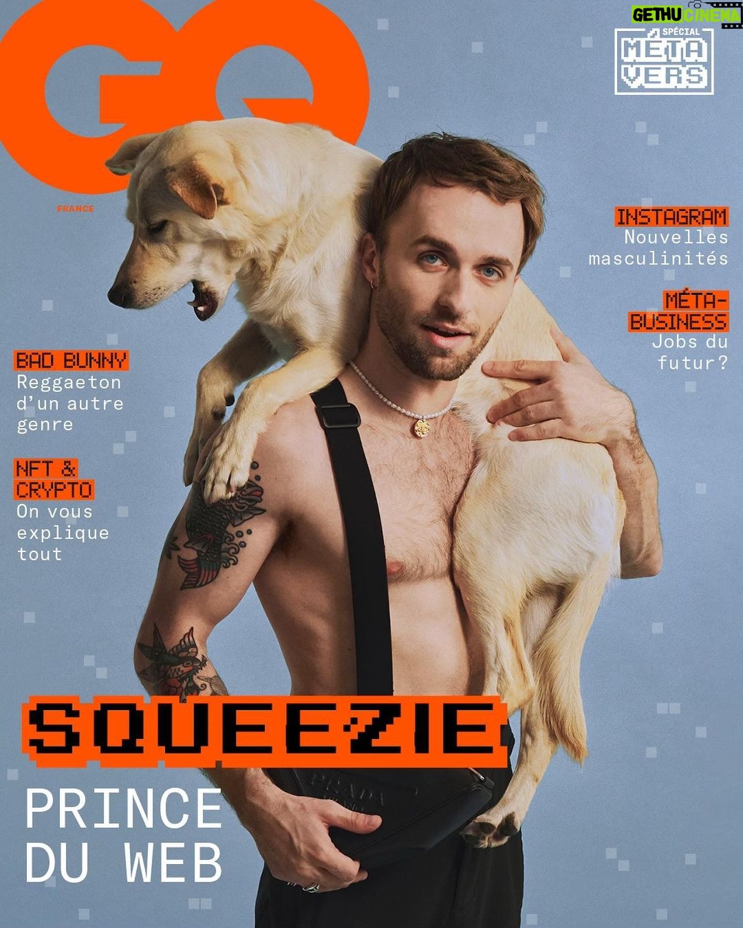 Lucas Hauchard Instagram - en couverture du numéro de Juin de GQ France ! 📸 merci @gqfrance pour cette discussion profonde sur le milieu 🙏🏻 c’est dispo aujourd’hui dans tous les kiosques ! Crédits : En couverture, Squeezie porte un pantalon @fusalp, un sac triangle en cuir @prada et Pipa! Journaliste : @pascotifere Photographe : @alicemoitie Styliste : @victor___vergara Hair & Makeup : @alexhairmakeup Assistante photographe : @clemyyjs Assistant stylistes : @sinntsn @anonanadia Production : @studioauguste Productrice : Mélanie Beyl Assistant producteur : Adone Giuntini Assistante plateau : Emma Charbonneau Head of Editorial Content : @pam_boy Casting & Entertainment : @wintagme Social Media Editor : @sarata_drm