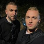 Lucas Hauchard Instagram - l’homme sur la 2ème photo est beaucoup moins sympa qu’il n’en a l’air… la vidéo spéciale Halloween est en ligne, on s’est régalés avec @mehdimouse et @legrandjd 🙏🏻💀
