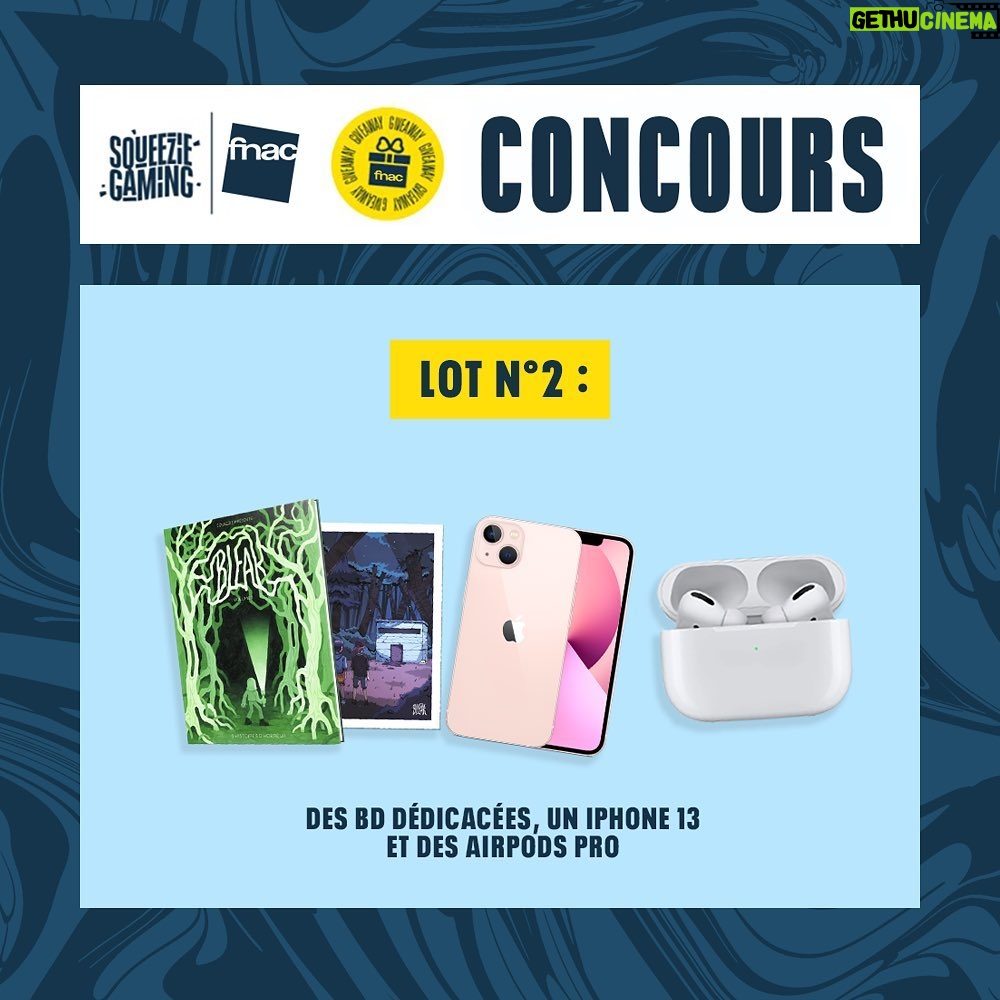 Lucas Hauchard Instagram - à l’occasion du festival Fnac Live Paris les 29, 30 et 1er juillet prochain on fait un concours avec @fnac_officiel 🎉 Lot 1 : - Une PS5 - 2 places VIP pour le festival Fnac Live Paris avec visite des backstages et rencontre avec un artiste - des BD Bleak dédicacées Lot 2 : - un iPhone 13 - Des Airpods Pro - des BD Bleak dédicacées Pour participer : ✅ follow @xsqueezie et @fnac_officiel ✅ dire en commentaire le lot que tu souhaites et taguer deux potes ✅ Pour le lot n°1, être à Paris le mercredi 29 juin je fais le tirage au sort dans 3 jours, bonne chance à tous 🤞🏻 #FnacLiveParis (qui a vu le poil de Natsu ?) FIN DU CONCOURS : les gagnants sont @fouadbenmoussa_ et @titouan_blayac