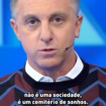 Luciano Huck Instagram – Uma sociedade que mata suas crianças, não é uma sociedade. É um cemitério de sonhos.