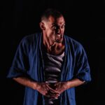 Luciano Rosso Instagram - tranquille le mec #APOCALIPSYNC en tournée @qlp_prod ph : hermes gaido Theatre Jean Marais