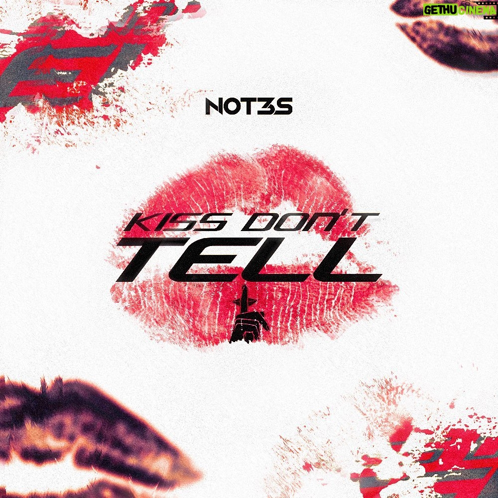 LuckyDesigns Instagram - My Entry Cover Art for @not3s New EP “Kiss Don’t Tell”