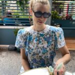 Lucy Fry Instagram - Brekky with sunnies after watching and celebrating @eyesoftammyfaye last night. Brilliant film with amazing performances... loved it 💃 New York City, N.Y.