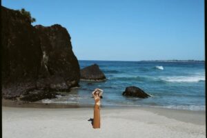 Lucy Fry Instagram - Creating this shoot at one of my favorite beaches in Australia with @lucywarrenstyle @ashleapenfold  and @ming_nomchong for @thelaterals magazine was pretty bloody blissful :)