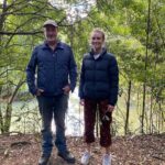 Lucy Fry Instagram - Back in the Big Scrub 💚 A walk through Booyong Nature Reserve with the incredibly skilled rainforest regenerator Darren Bailey brought the quiet connections of this ancient forest into focus. Scents of Sassafras, Red Cedar and Pepperberry surrounded as we gazed up at this Giant Water Gum... which could be around a thousand years old! Booyong trees, small leaved figs, arrowhead vines, rainforest myrtles and hundreds of other plant species support the rainforest dependent birds and insects in the area. We heard whip birds and Wompoo doves, saw fairy wrens, emerald doves and even a sea eagle who’s made a a nest in the canopy above. Less than 1% of this rich biodiverse subtropical rainforest remains... and I am so grateful that @bigscrublandcare is working tirelessly to protect it. 🌱 Bundjalung Country