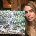 Lucy Fry Instagram - Help save our rainforests from fire 🔥 During the ‘Black Summer’ fires in Australia last year, fire entered the World Heritage-listed Nightcap National Park and devastated portions of the endangered rainforest. Unlike dry forest, rainforests are not adapted to withstanding fire - many have never seen it in their lifetime. But with climate change, the threat of fire is growing. Please support @bigscrublandcare in their work researching the impacts of fire and restoring the critically endangered, Gondwana-descendant rainforests near my hometown. 💚 For donating, I’ll send you a card of my green tree frog painting, or a fine art print of this painting I just finished, orrrr a copy of @bigscrublandcare’s book Journey Through Time. Check out the link in my bio to find out more!