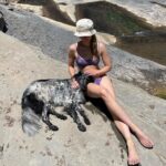 Lucy Fry Instagram - A furry love story 🐕