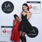 Lucy Hale Instagram – Giving my best black swan on Valentines Day hosting last nights @laartshow benefitting @american_heart ♥️ Thank you Scott, Kassandra, Nancy, & Fisher for having me & for donating 15% of ticket sales to the AHA ⭐️

And to angel team:
@mollyddickson / @alexandermcqueen 
@clarke_johnson @jenna_filingeri 
@bridgetbragerhair 
@katrinakleinmakeup 
@colorbymattrez & @adamcampbellhair 🤍