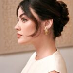 Lucy Hale Instagram - Got ready with @dior & @crfashionbook to celebrate the launch of @diorbeauty new-and-improved Rouge Dior lipstick, the latest release from @peterphilipsmakeup 😍 Beautiful night with some amazing people! #rougedior And no, I didn’t spill anything on my white dress.