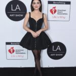 Lucy Hale Instagram – Giving my best black swan on Valentines Day hosting last nights @laartshow benefitting @american_heart ♥️ Thank you Scott, Kassandra, Nancy, & Fisher for having me & for donating 15% of ticket sales to the AHA ⭐️

And to angel team:
@mollyddickson / @alexandermcqueen 
@clarke_johnson @jenna_filingeri 
@bridgetbragerhair 
@katrinakleinmakeup 
@colorbymattrez & @adamcampbellhair 🤍