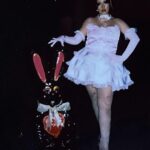 Lucy Loone Instagram - thanks so much to everybody who has watched and even said kind words about the eat it up music video 💛 here’s some flicks of me and chocolate bunny who was the best co-star on set 🤓🎂 ~ 🍫🐰 by @alfredospookyart & 👗👗 by @eddysonline & 🎀 hair by @neciashairstyling ❣️