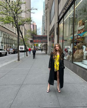 Lucy Paez Instagram - Feeling springy for the @todayshow #themother 🌼🌼🌼 
#styled by @marc_eram 
#makeup by @gitabass 
#hair by @rebekahforecast