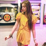 Lucy Paez Instagram – Love Is My Weapon , Music Is My Religion 💛 🎶💛… Peace Is In My Soul✌️☮️✌️
▪️
▪️
▪️
#retrovibes #peaceandlove #allyouneedislove #younghollywood #actresslife #mylifestyle #tweenfashion #fashionphotography #makeithappen #yougotthisgirl #enjoythelittlethings #loveyourself #hereicome #followyourdreams #shinebright #mymagicalmoments #lucypaezofficial