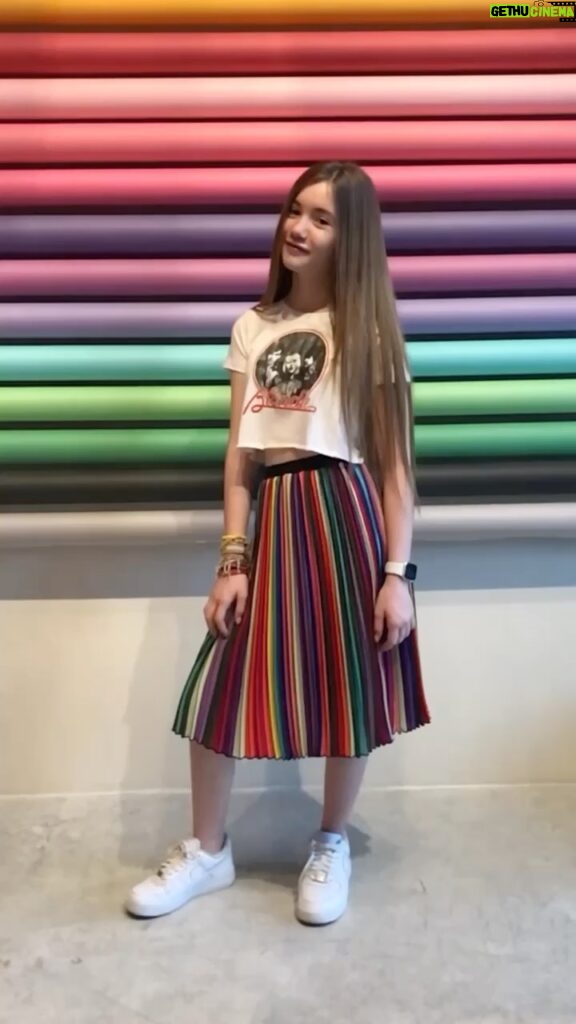 Lucy Paez Instagram - Friday Feels Outfit !!! 🌈💥⚡️.... Everyone’s True Colors Show Eventually!!! @pixielava ▪️ ▪️ ▪️ #friyay #tgif #rainbow#skirt #reels #reelsofinstagram #truecolors #rock #happythoughts #happyfriday #mylifestyle #changemakers #feelingblessed #ownitnow #makeitbright #yougotthisgirl #enjoythelittlethings #loveyourself #actresslife #followyourdreams #shinebright #childactress #mymagicalmoments #lucypaezofficial