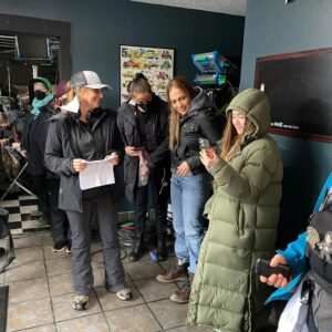 Lucy Paez Instagram - #part2 of #themother chaotic behind the scenes🐺🗻❄️ @jlo @nikicaro @netflixfilm