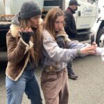 Lucy Paez Instagram - In honor of #themother our movie being #1 WORLDWIDE 💥💥💥 here goes a chaotic behind the scenes #part1 😌 @jlo @nikicaro @omarihardwickofficial @netflixfilm Around The World