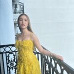 Lucy Paez Instagram – fairytale fantasy glam vibes for my first film premiere ever of #TheMother @netflix it was a dream come true working with @jlo & @nikicaro ✨
#styled by @marc_eram
#hair by @christianmarc
#makeup by @yukari.makeup
#dress @silviatcherassi
#jewelry @davidyurman
