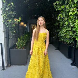 Lucy Paez Instagram - fairytale fantasy glam vibes for my first film premiere ever of #TheMother @netflix it was a dream come true working with @jlo & @nikicaro ✨ 
#styled by @marc_eram 
#hair by @christianmarc 
#makeup by @yukari.makeup 
#dress @silviatcherassi 
#jewelry @davidyurman