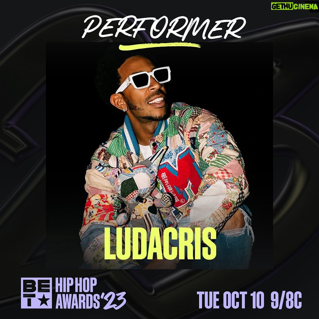 Ludacris Instagram - Tune into the @Bet #HipHopAwards tonight, October 10 at 9/8c to see me take the stage. 🎤