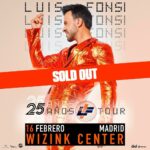 Luis Fonsi Instagram - Comenzamos la gira de los 25 años con un SOLD OUT en el Wizink, que locura 🔥🔥🔥. Los amo Madrid, les prometo que será una gran noche… 🫶🏼 #25añostour