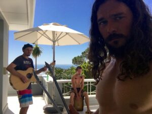 Luke Arnold Instagram - ##WhereIWrote Part 3!
TEN YEARS LATER - after forgetting about my own writing and focusing on other people’s worlds for a while, I found myself in Cape Town pretending to be a pirate. In 2014, I sat down and smashed out a short story about a Man for Hire looking for a missing Vampire teacher. This was the first version that bears any resemblance to the final book. The first person to read it was with incredible @jparkerk3 who gave me enough positive feedback for me to keep tinkering with it. I had the idea of writing a bunch of short stories about this guy and maybe putting them all together in a book one day. My dear friend @stevenlochran who knows far more about publishing than I do, told me that a book of short stories is rarely an exciting pitch for a publisher and I should think about  turning it into a novel.
Pirate life became overwhelmingly busy again but at the end of Season 4, when I had no more insane monologues to learn or fights to practice or push-ups to do, I took my friend’s advice.
#TheLastSmileInSunderCity

Set photos taken by producer extraordinaire Nina Jack