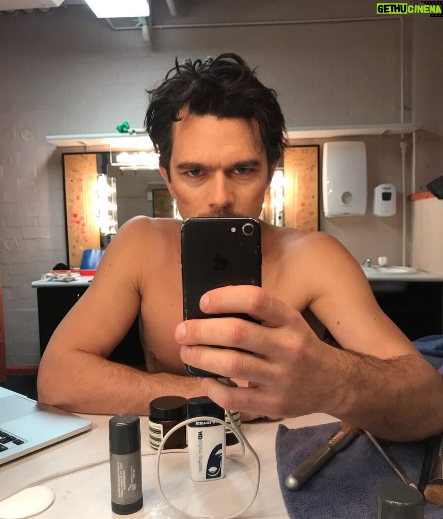 Luke Arnold Instagram - Some Shakespeare in Love backstage selfies. I played 5 characters but one of those characters played two other characters. Nice to not have to wear makeup for a while. I miss the frocks though.