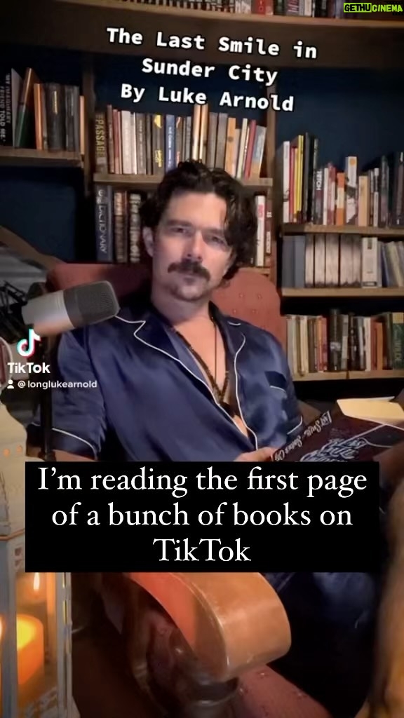 Luke Arnold Instagram - In anticipation of my third novel ‘One Foot in the Fade’ being released in the 26th of April, I thought I’d get my old ass over to TikTok and read the first page of a bunch of books, starting with my own. Same handle @longlukearnold