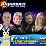 Luke Arnold Instagram – This weekend I’ll be on the Gold Coat for @supanovaexpo!!!
‘Luke Arnold: Actor’ will be doing two sessions of photos and signings each day, and a talk at 2pm Sunday the 18th in the Cosplay Theatre.
‘Luke Arnold: Author’ will be singing books for free (time TBC) so bring along your copies or buy them there!
See you soon! 🏴‍☠️ 🥃