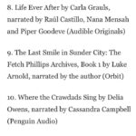Luke Arnold Instagram – According to the Washington post, The Last Smile in Sunder City was the 9th best-selling audiobook in the states last week! 😁
Plus Audiofile Magazine has given it an earphones award 🎧 
I haven’t actually listened to it all back yet, but I will this week because I’ve just booked in my sessions to record Dead Man in a Ditch! Coming Soon!