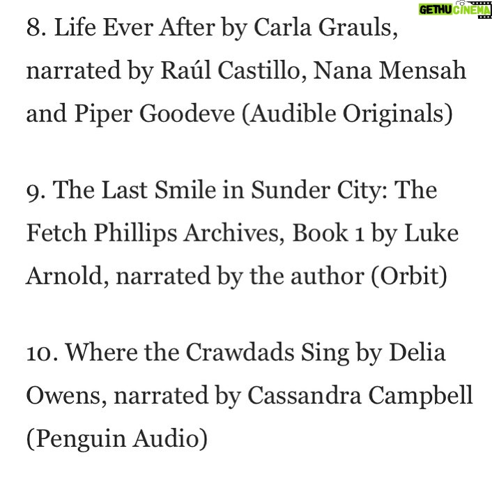 Luke Arnold Instagram - According to the Washington post, The Last Smile in Sunder City was the 9th best-selling audiobook in the states last week! 😁 Plus Audiofile Magazine has given it an earphones award 🎧 I haven’t actually listened to it all back yet, but I will this week because I’ve just booked in my sessions to record Dead Man in a Ditch! Coming Soon!