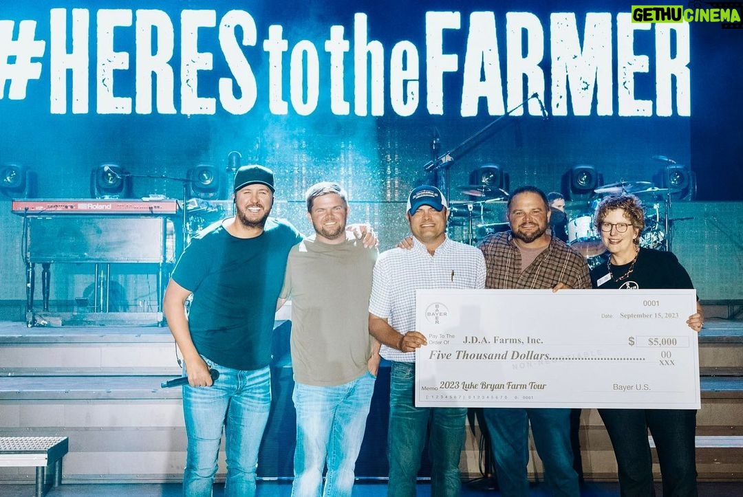 Luke Bryan Instagram - #FarmTour2023 was like no other. Thanks y’all for coming out and supporting the American farmers with me. #HerestotheFarmer