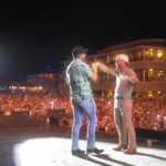 Luke Bryan Instagram - We were promised an epic introduction for @lukebryan’s first night at #CrashMyPlaya and @dustinlynchmusic delivered!! Check out their reaction to this roast from the one and only @therealjeffreyross. Moon Palace Cancun